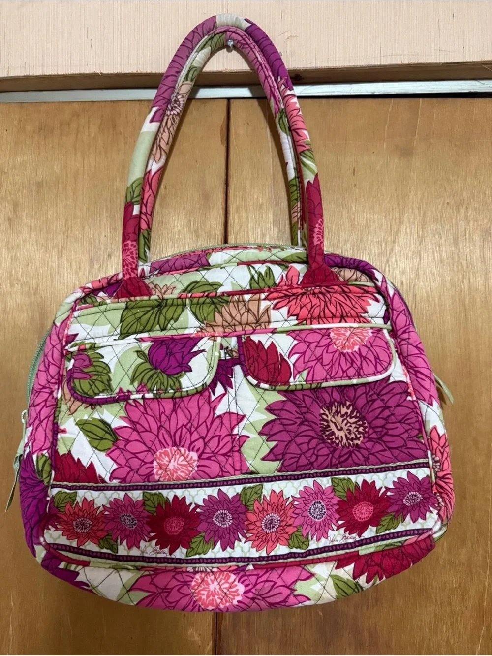 Vera Bradley Hello Dahlia Quilted Floral Shoulder Bag